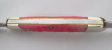 Case Knife Bubba Gum Lady Case Canoe USA 1998 Pink Jig Bone UNUSED