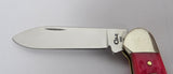 Case Knife Bubba Gum Lady Case Canoe USA 1998 Pink Jig Bone UNUSED