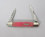 Case Knife Bubba Gum Lady Case Dwight Eisenhower USA 1999 Pink Jig Bone UNUSED