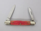 Case Knife Bubba Gum Lady Case Dwight Eisenhower USA 1999 Pink Jig Bone UNUSED