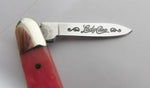 Case Knife Bubba Gum Lady Case Dwight Eisenhower USA 1999 Pink Jig Bone UNUSED