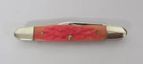 Case Knife Bubba Gum Lady Case Dwight Eisenhower USA 1999 Pink Jig Bone UNUSED