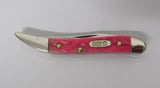 Case Knife Bubba Gum Lady Case Tiny Toothpick USA 1997 Pink Jig Bone UNUSED