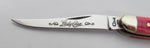 Case Knife Bubba Gum Lady Case Tiny Toothpick USA 1997 Pink Jig Bone UNUSED