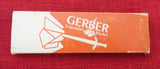 Gerber PK-2 Single Lock Blade Pete's Knife Stainless Wood Inserts USA New In Box Lot#MK-30