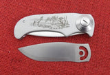 Powder River Folder Wyoming Knife Corp Barry Woods Swivel Opening Feature IN BOX