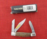 Puma Knife P410675 41 0675 Stag Stockman 3 3/4" Solingen Germany NOS