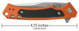 Case 25886 Marilla Knife S35VN Orange Aluminum