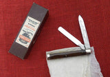 Schatt & Morgan Queen Steel Doctor Knife 2000 NKCA Club Spatula Smooth Brown Bone