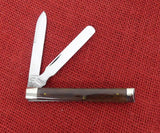 Schatt & Morgan Queen Steel Doctor Knife 2000 NKCA Club Spatula Smooth Brown Bone