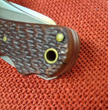 Remington R-3 Big Game Knife 1990's Camillus Guthook Saw Delrin Handle