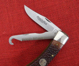 Remington R-3 Big Game Knife 1990's Camillus Guthook Saw Delrin Handle