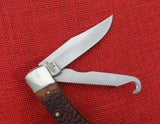 Remington R-3 Big Game Knife 1990's Camillus Guthook Saw Delrin Handle