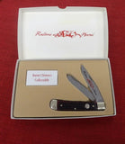 Burnt Chimney Redbone Hound Trapper Knife Boker Solingen Germany Red Bone