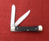 Burnt Chimney Redbone Hound Trapper Knife Boker Solingen Germany Red Bone