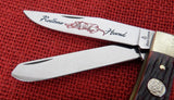 Burnt Chimney Redbone Hound Trapper Knife Boker Solingen Germany Red Bone