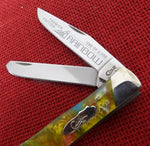 Case S9254RB Trapper Knife Rainbow Corelon Premier Edition 2019 Slant Bolsters 1 of 2500