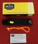 Buck 0299ORG 299 Strap Cutter Traction Orange Cerakote USA Lot#BU-424