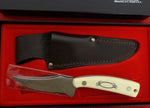 Schrade Knife SC-502 Sharpfinger Scrimshaw Knife USA 1980's Bear & Badger Fighting Lot#SC-1