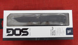 SOG Knife E37TN-CP SEAL Pup Elite Tactical Knife Black Tini Combo Blade GRN Handles Nylon Sheath