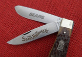 Craftsman Knife Camillus Jumbo Trapper 100 years Sears Roebuck 1986 Jig Bone