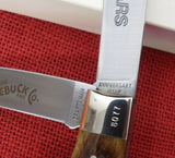 Craftsman Knife Camillus Jumbo Trapper 100 years Sears Roebuck 1986 Jig Bone