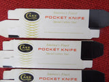 Case Knife 6 Boxes ONLY 3 1/4" Original Vintage Late 70's-80's Box