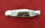 Hen & Rooster Knife Stag Copperhead German 25th Anniv SMKW Smoky Mountain Knife Works