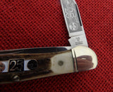 Hen & Rooster Knife Stag Copperhead German 25th Anniv SMKW Smoky Mountain Knife Works