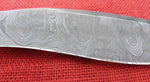 Craig Steketee Custom Stek Knife 17" Kukri Handmade Damascus Horn Handle RARE