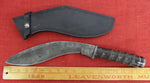 Craig Steketee Custom Stek Knife 17" Kukri Handmade Damascus Horn Handle RARE