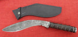 Craig Steketee Custom Stek Knife 17" Kukri Handmade Damascus Horn Handle RARE