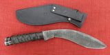 Craig Steketee Custom Stek Knife 17" Kukri Handmade Damascus Horn Handle RARE