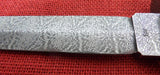 Craig Steketee Custom Stek Knife 12 1/2" Dagger Handmade Damascus Exotic Wood Handle RARE