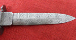 Craig Steketee Custom Stek Knife 12 1/2" Dagger Handmade Damascus Exotic Wood Handle RARE