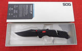 SOG Knife 11-12-01-57 Trident AT MK3 Black GRN Handle Red Accents Plain Edge D2 (Copy)
