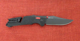 SOG Knife 11-12-01-57 Trident AT MK3 Black GRN Handle Red Accents Plain Edge D2 (Copy)