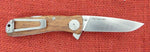 SOG Knife TWI17-BX Twitch Wood Handle S.A.T. Assisted Flipper AUS-8 Lockback