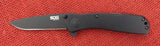 SOG Knife TWI12 Twitch Black Aluminum S.A.T. Assisted Flipper AUS-8 Lockback