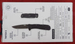 SOG Knife TWI12 Twitch Black Aluminum S.A.T. Assisted Flipper AUS-8 Lockback