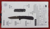 SOG Knife TWI12 Twitch Black Aluminum S.A.T. Assisted Flipper AUS-8 Lockback