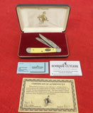 Schrade Knife 296Y Ty Murray Limited Edition Yellow Trapper USA