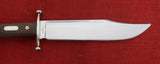Steve Voorhis Custom Knife Massive Bowie 10 1/2" Blade w/ Blood Groove Wood Hdl Lot#VS-12