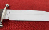 Steve Voorhis Custom Knife Massive Bowie 10 1/2" Blade w/ Blood Groove Wood Hdl Lot#VS-12