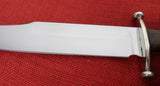 Steve Voorhis Custom Knife Massive Bowie 10 1/2" Blade w/ Blood Groove Wood Hdl Lot#VS-12