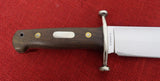 Steve Voorhis Custom Knife Massive Bowie 10 1/2" Blade w/ Blood Groove Wood Hdl Lot#VS-12