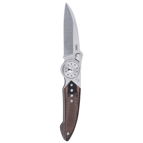 Columbia River CRKT 4200 Michael Walker Blade Lock Knife Brown G10