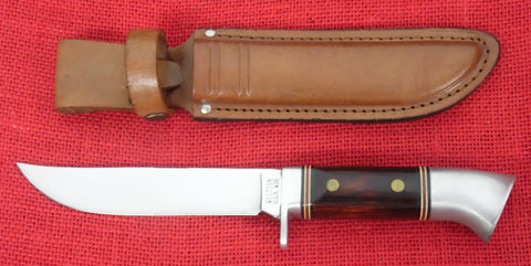 Western Knife W36 Hunting Knife 5 1/2" Blade w/ Sheath Excellent Condition Factory Edge USA