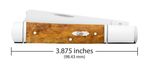 Case 58211 Razor 005 Raz Smooth Antique Bone Fluted 2024 Vault Knife 3.88" Closed 61005RAZ SS