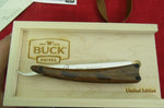 Buck 0039IWSLE 0039 Salient Straight Razor Knife Ironwood Handle RWL34 Blade Limited Edition Legacy Collection